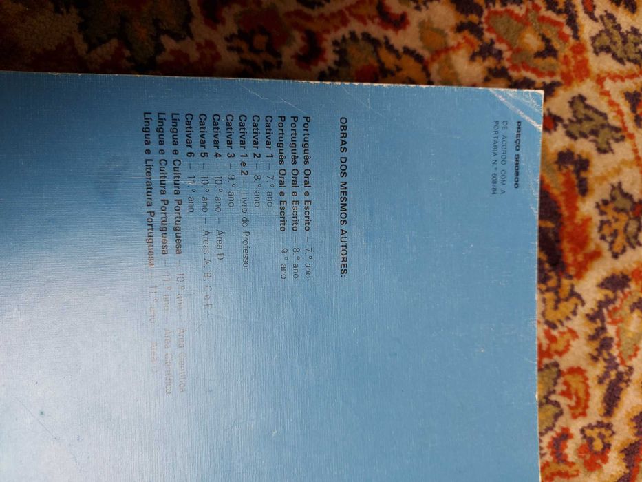 Lingua e literatura portuguesa 11 ano de 1985