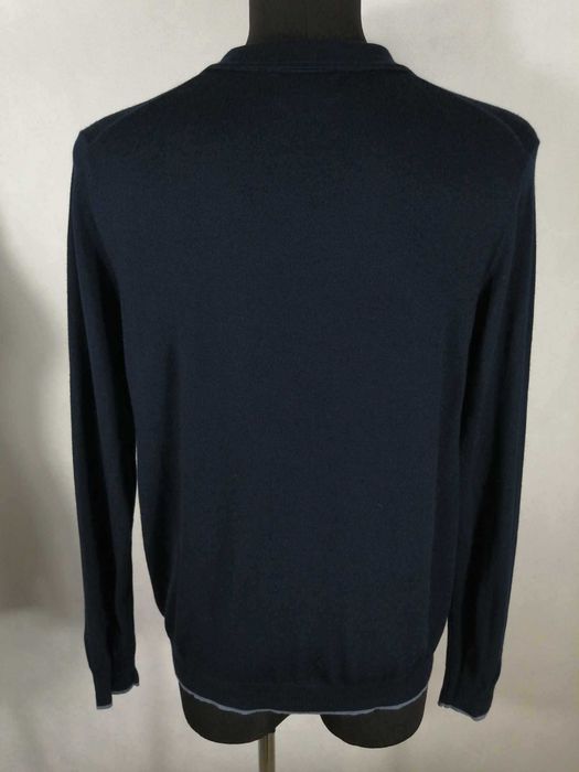 SAVILE Row Company London Pure Merino Sweter Męski XL Wełna 100% Super Stan