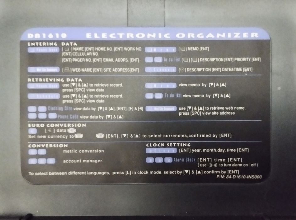Sharp EL i elekro organizer