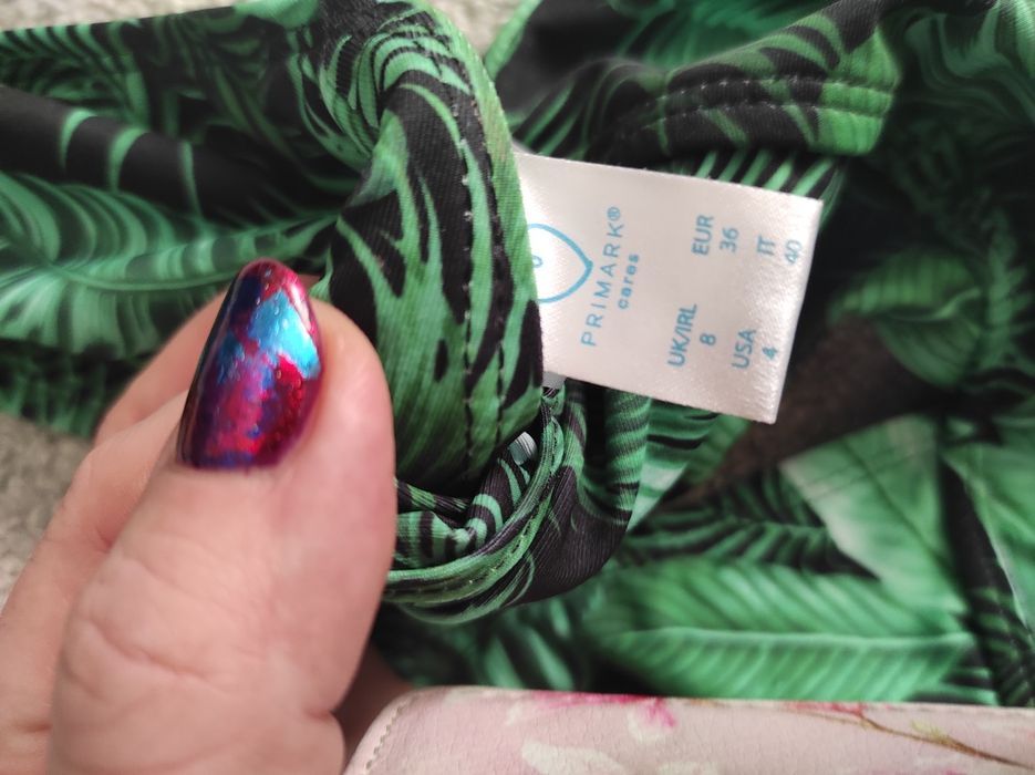 Strój kąpielowy jednoczęściowy tropić liscie