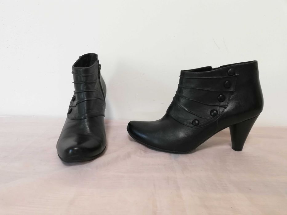 Buty damskie botki skórzane Ryłko rozmiar 40 wkładka 26 cm