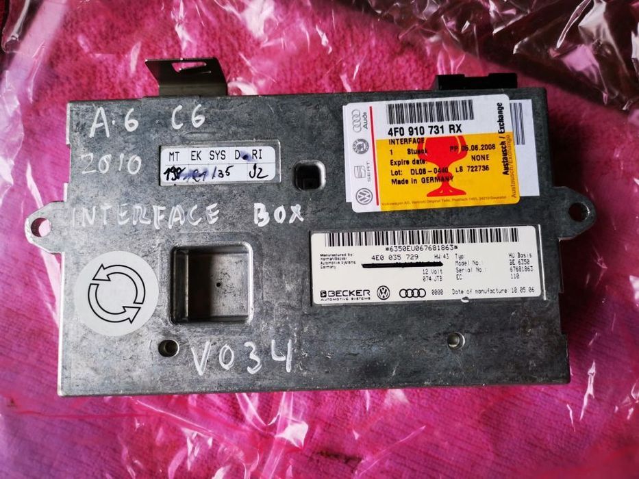 AUDI A6 C6 A8 MODULO INTERFACE Box - V034