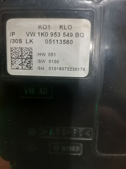 Подрулевай блок vw  golf,caddy 1K0953549 BQ