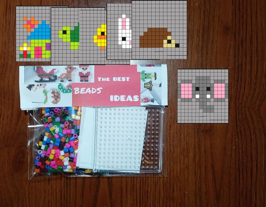 Koraliki do prasowania Zestaw Zwierzęta