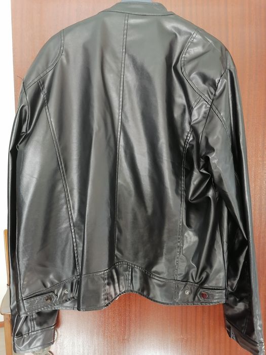 Casaco estilo motard como novo