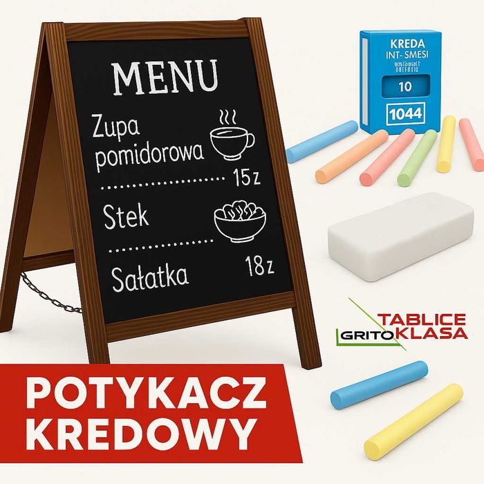 Stojak reklamowy Potykacz kredowy 100x50 cm NOWY Producent
