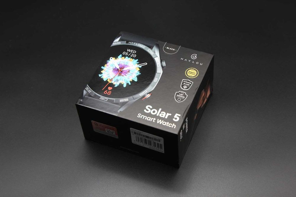 +ПОДАРУНКИ! Годинник Haylou Solar 5(Black)|Amoled 1,58|IP68/60Гц