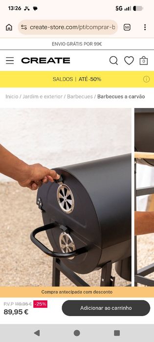 Grelhador/ barbecue Create