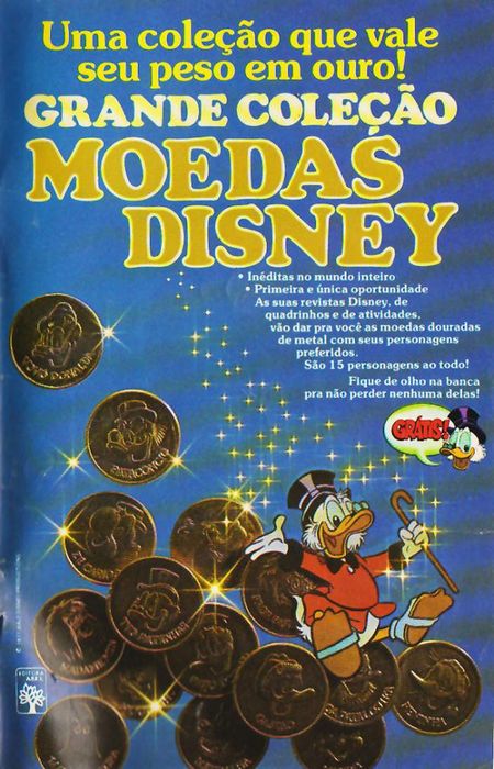 Moeda Tio Patinhas 800 (mal cunhada)