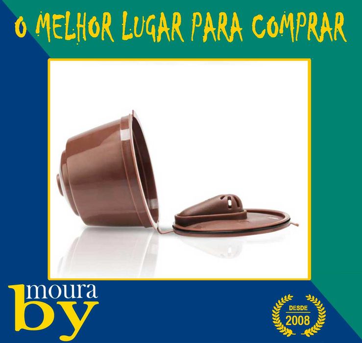 3 Cápsulas Café Reutilizáveis Dolce Gusto + colher medidor