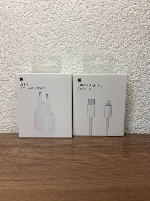 Apple 20W комплект швидкісна зарядка (Блок + Кабель) / Адаптер + шнур