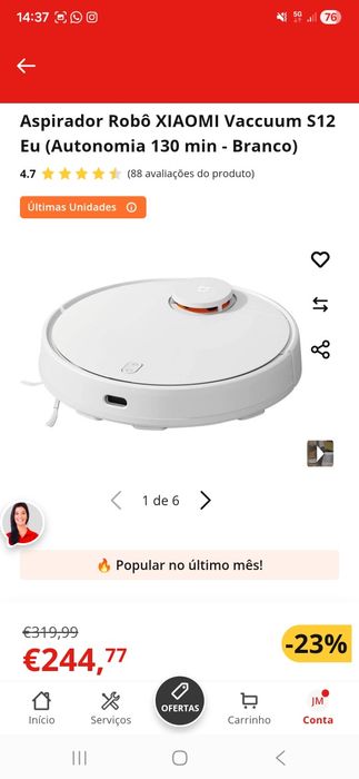 Aspirador Robot Xiaomi Vaccuum S12