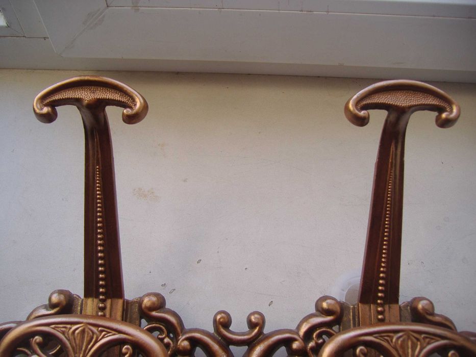 Вешалка антикварная СССР в коллекцию прихожую для декора (алюминий)