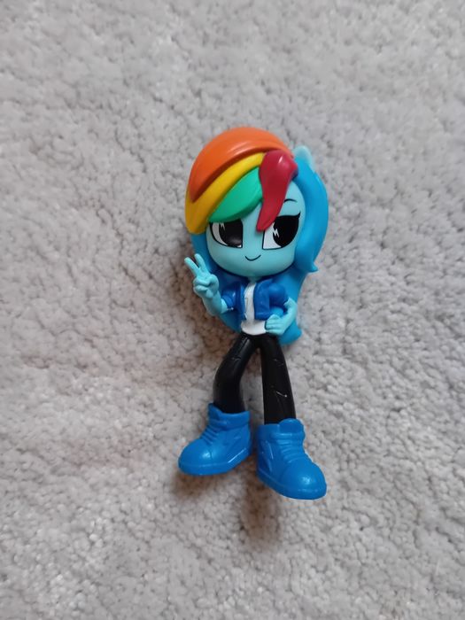 Figurka lalki niebieskiej My Little Pony gumowa