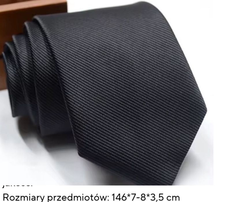 Czarny krawat , nowy