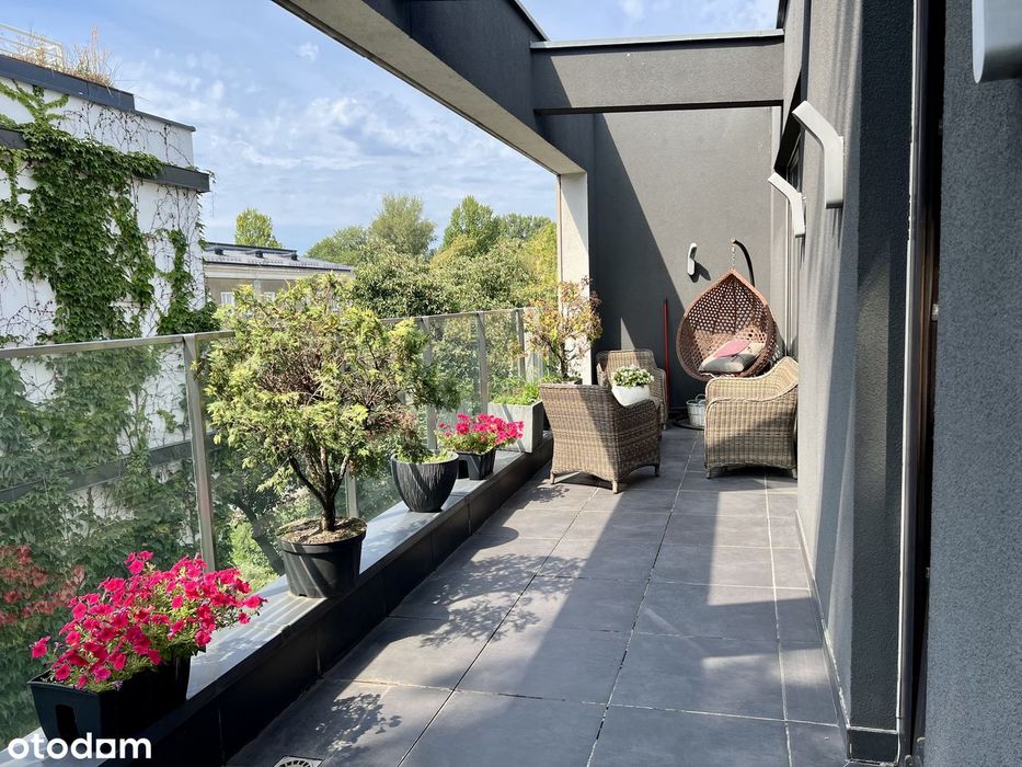 Apartament na Saskiej Kępie | Taras 25 m2 | Wys. 3m | Stadion Narodowy