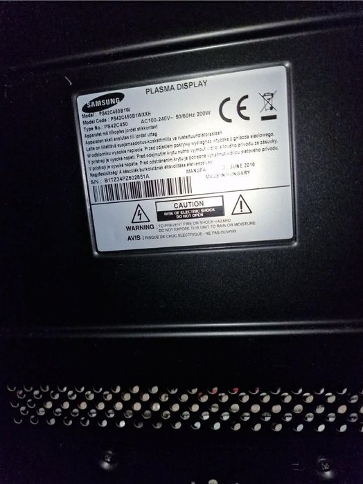 Telewizor Samsung TV PS42C450B1W 42 cale