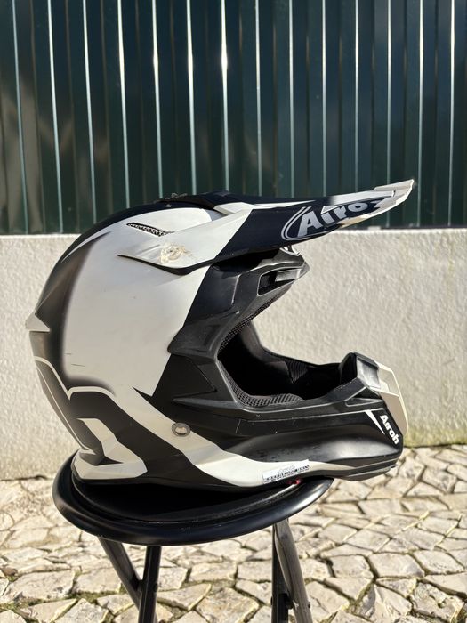 Capacete motocross enduro moto cross mota off road equipamento fato