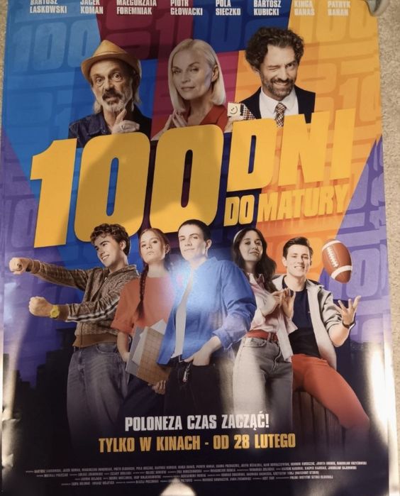 Oryginalny plakat kinowy 100 dni do matury