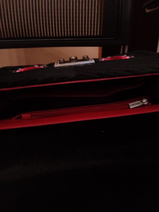 Nowa torebka haft czary welur