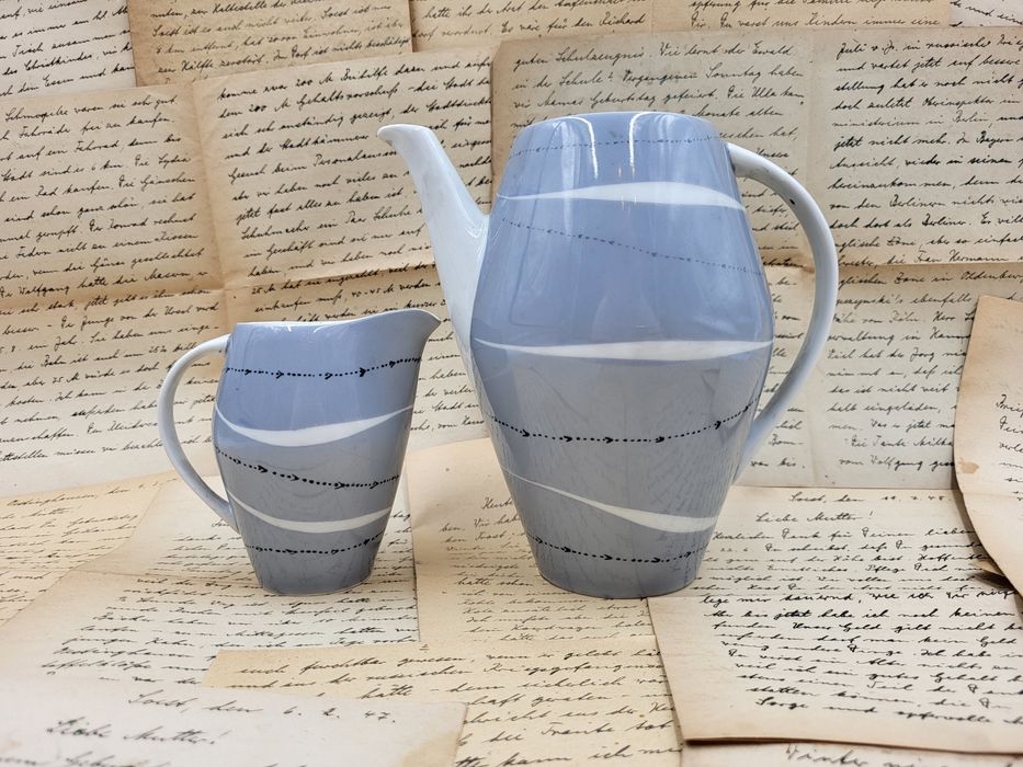 Mlecznik i dzbanek Karolina fason Joanna pikasiak PRL Porcelana