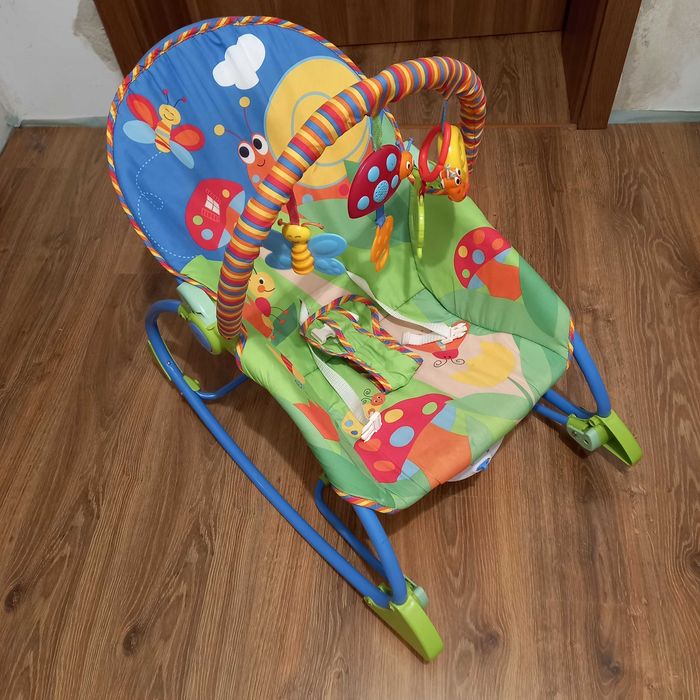 Leżaczek-bujaczek fisher price
