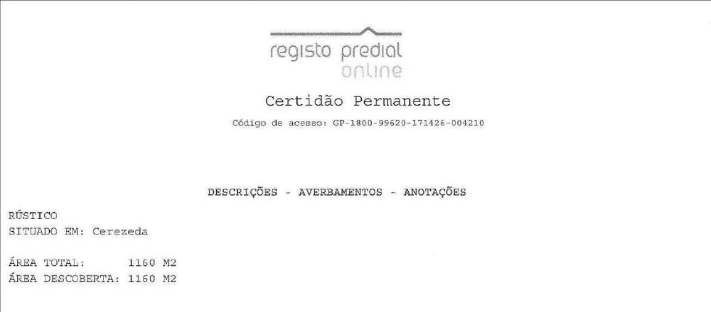 Terreno rústico (souto) em Moçães, Torgueda – 1160 m²