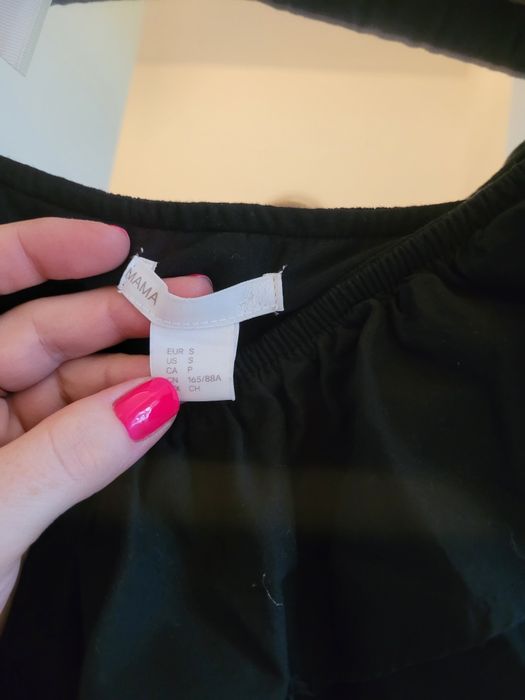 H&M mama sukienka hiszpanka  czarna ciążowa S 36