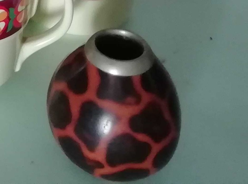 Yerba Mate Bombilla and Gourd Set - Silver and Calabash