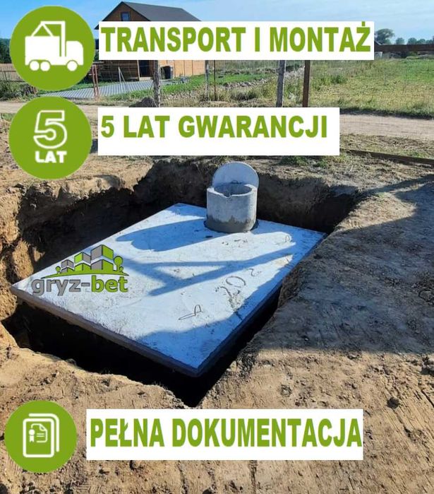 SZAMBA betonowe 10m3 szambo 12m3 zbiornik na deszczówkę 4m3 LIPNO