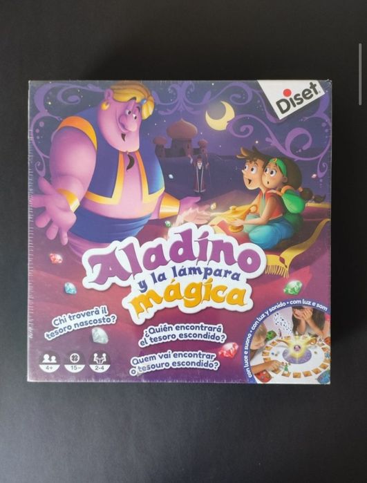 Jogo de tabuleiro aladino da diset novo