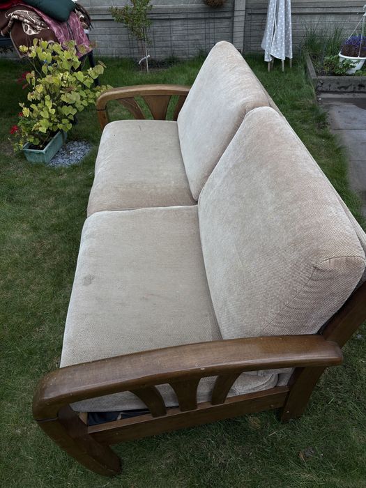 Sofa drewniana 3 osobowa