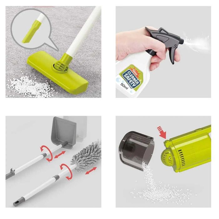 Набір для прибирання 667-66 відро, швабра, пилосос, звук, 29 предметів