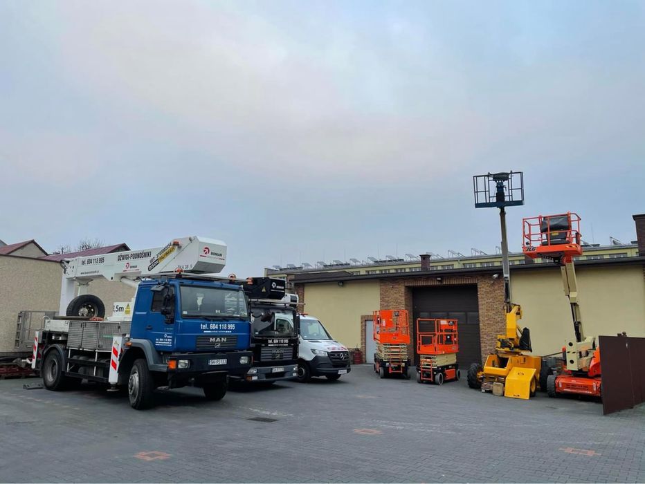Wynajem Mysłowice Podnośnik 4x4  zwyżka 40m.