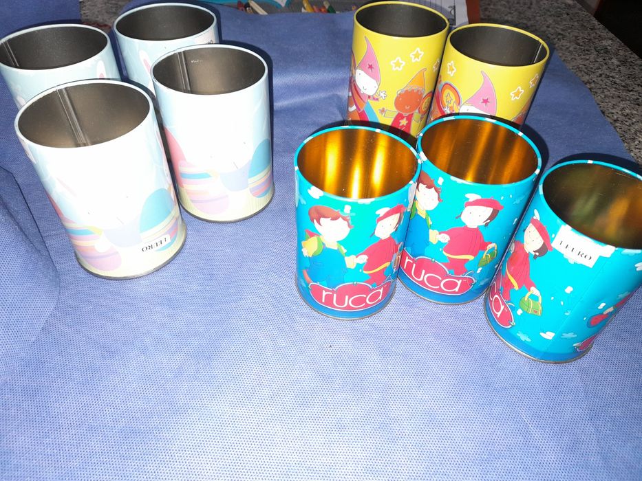 Latinhas porta lápis