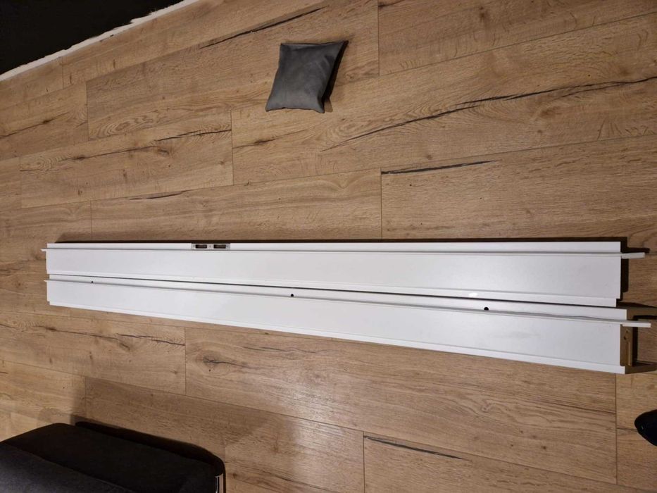 Baza ościeżnicy regulowana 100-140 mm lewa kredowobiała