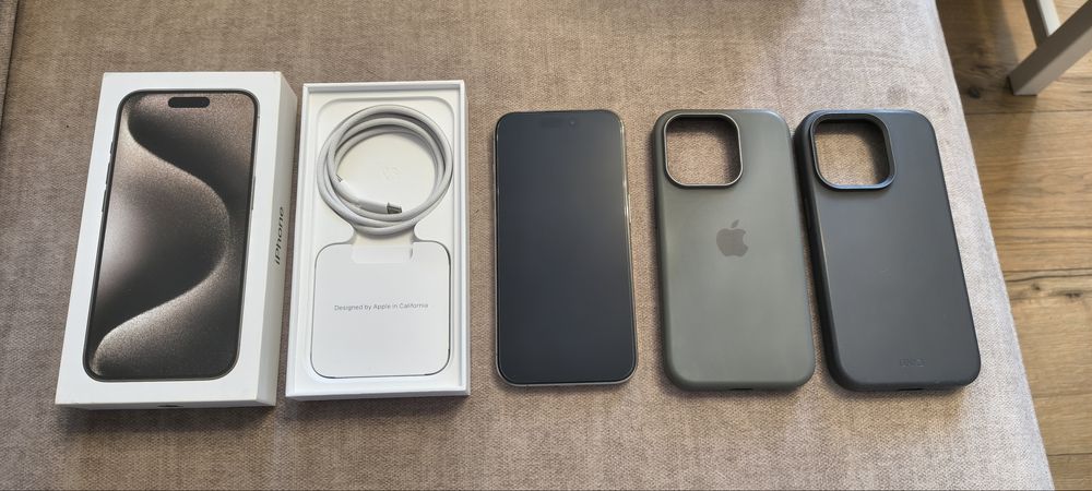 Iphone 15 Pro | 128GB | Naturalny Tytan - Stan idealny