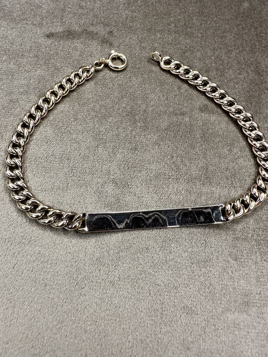 Pulseira com chapa em ouro 19, 2 quilates