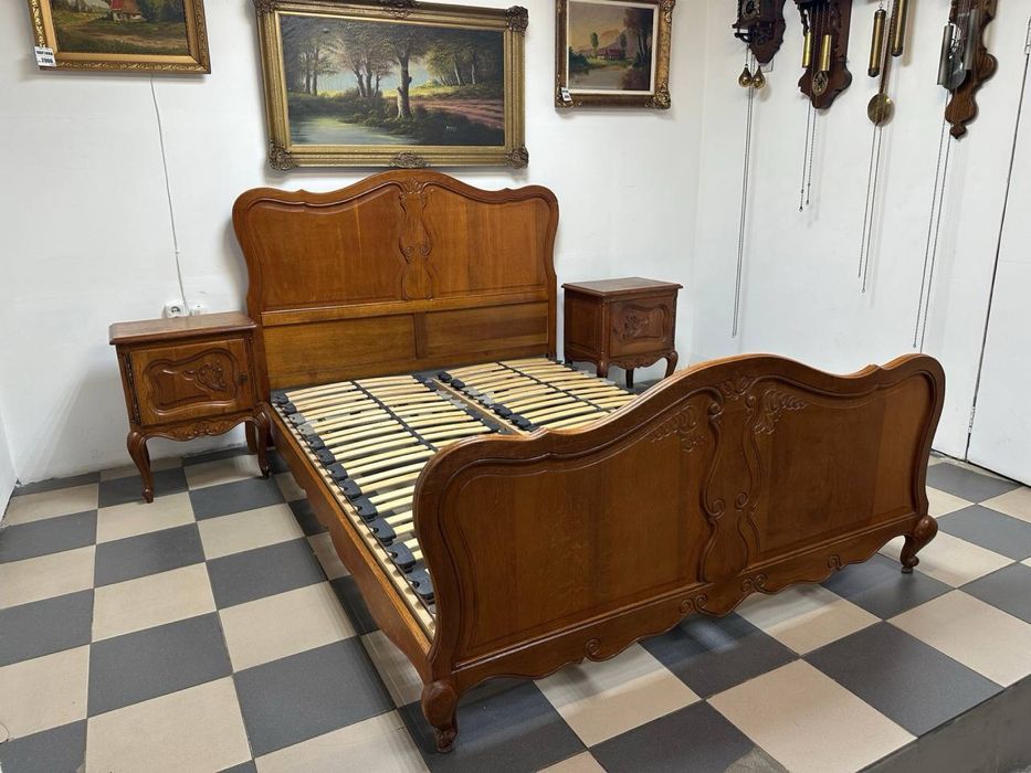 Спальний гарнітур луї ліжко шафа тумба дуб шкаф кровать 3569