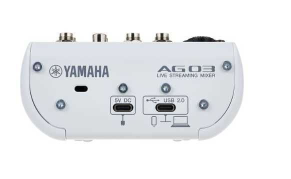 Mesa de Som Analógica Yamaha AG03 MK2 WH