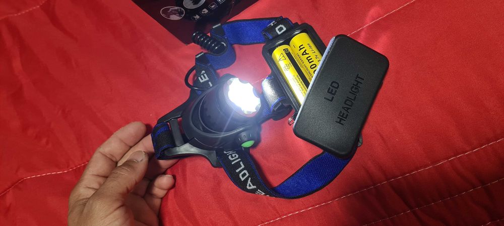 Luz de cabeça para corrida