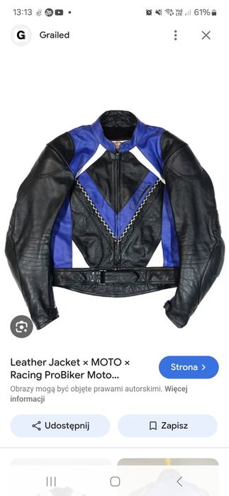 J.nowa kurtka skórzana na motor Probiker roz.52