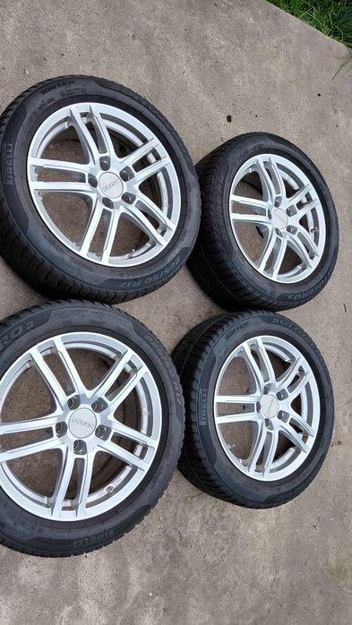 4szt Felgi Aluminiowe Dezent 17cali 5x112 Komplet Plus Opony Zima