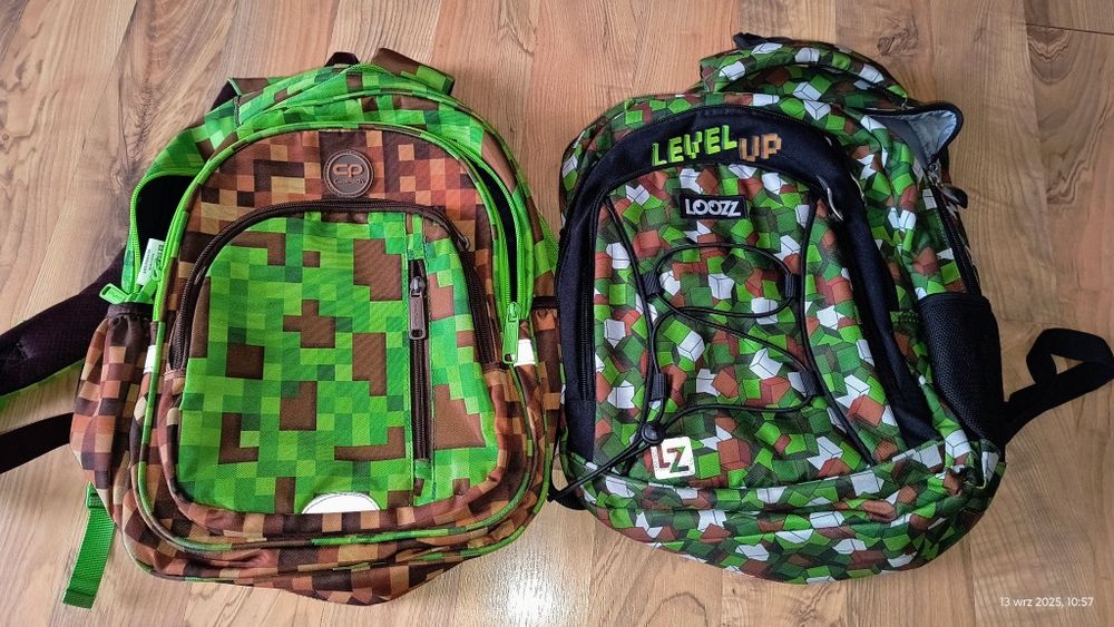 Plecak szkolny Loozz z wzorem Minecraft