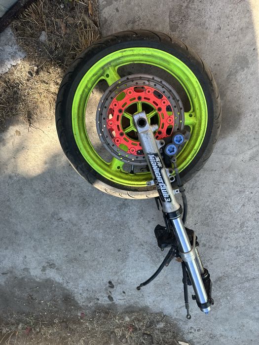 Вилка перья в сборе Yamaha r6 99-02год полным комплектом как на фото