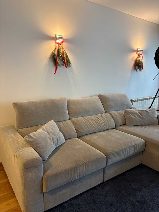 Sofá de 3 lugares com chaise longue - IKEA ESKILSTUNA