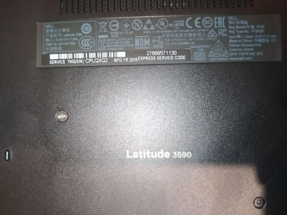 Ноутбук Dell Latitude 3590 I5, 16GB ОЗУ, 256 SSD