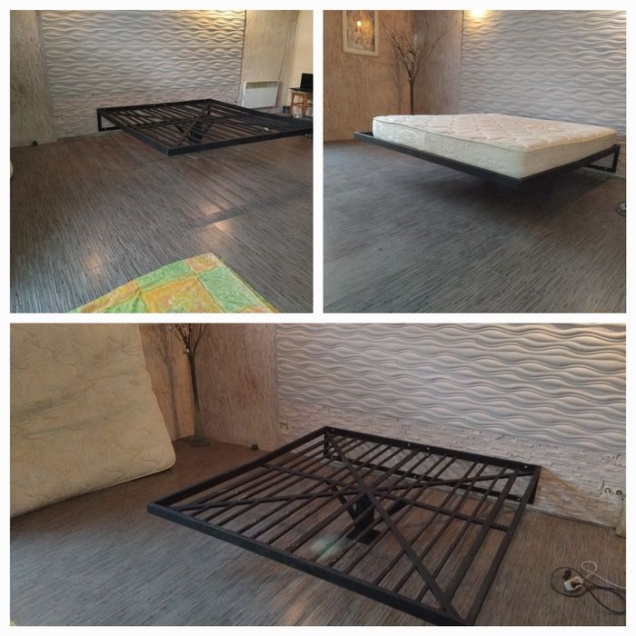 Кровать металлическая LOFT.Лiжко металеве LOFT.Парящая кровать LOFT.