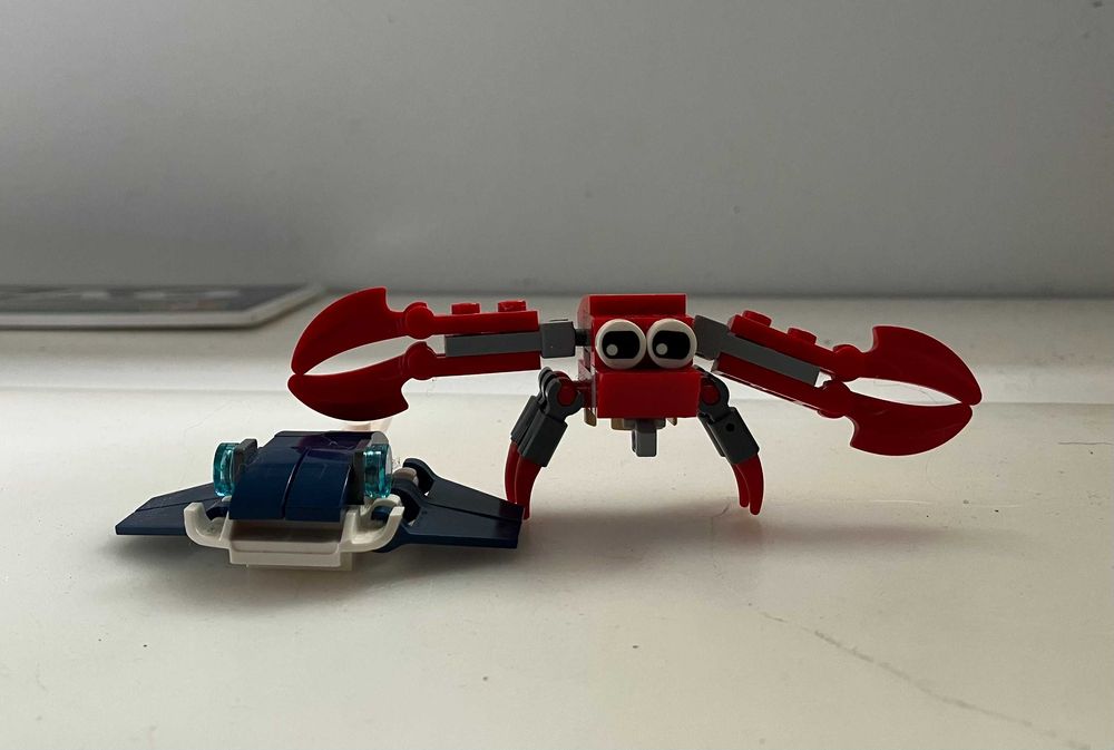 legos do mar montados (Carangueijo e raia)