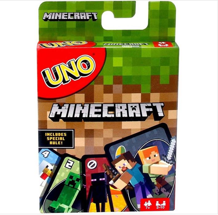 Karty do Gry Uno Minecraft Gra planszowa karciana rodzinna